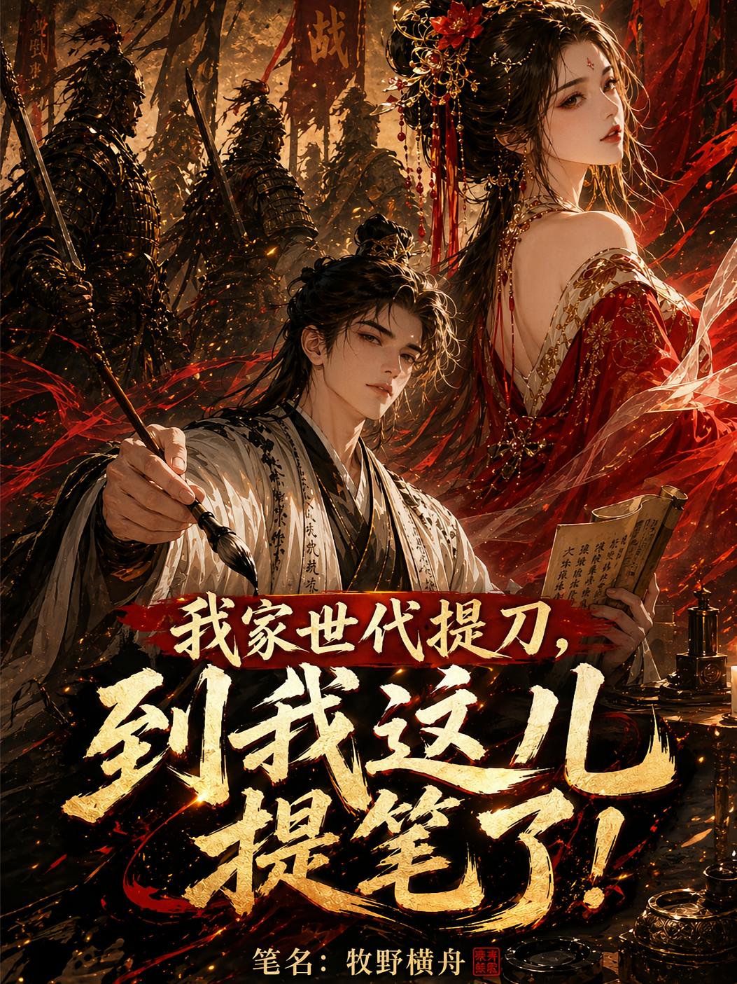 我家世代提刀,到我这儿提笔了!